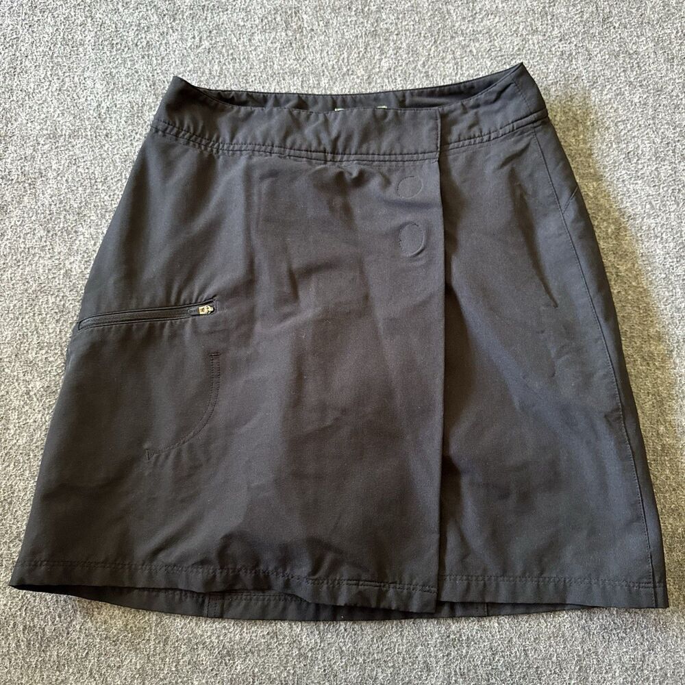 REI Women’s Wrap Skort Size 2 Skirt 50+ UPF Outdoor Hiking Sports Black